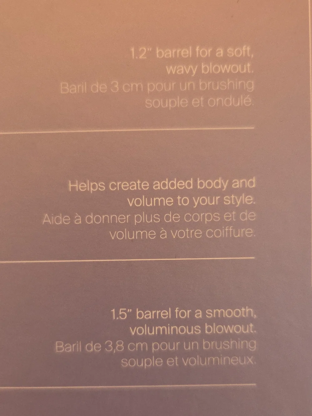 NIB MONAT Interchangeable Thermal Blowout Brush Set - Silver